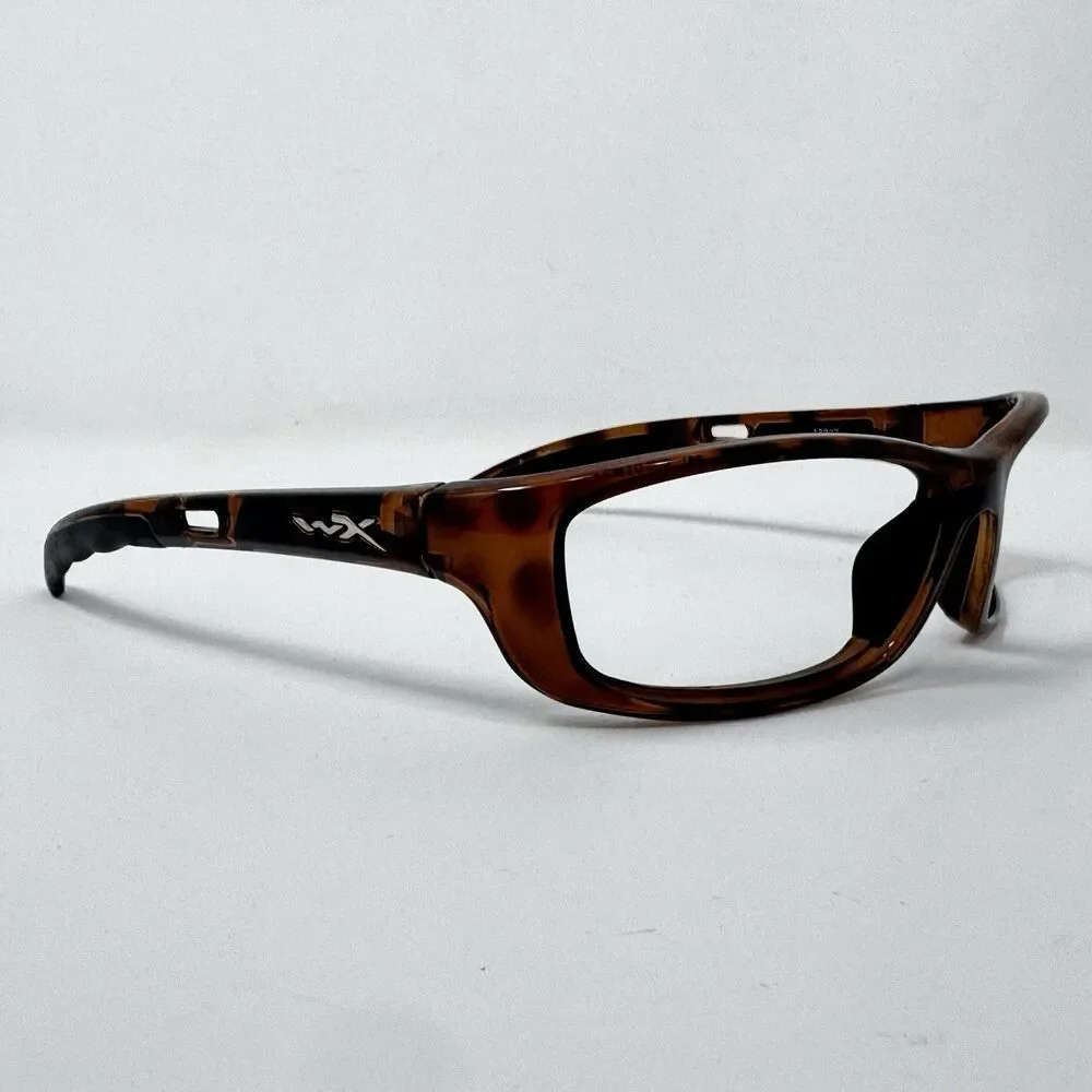 Wiley X Z87-2+ P-17 Brown Sunglass Frames 61-18-120 Wrap Safety Glasses